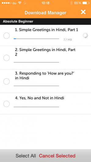 Screenshot 4 - Innovative Language 101: Learn Hindi on the go! 